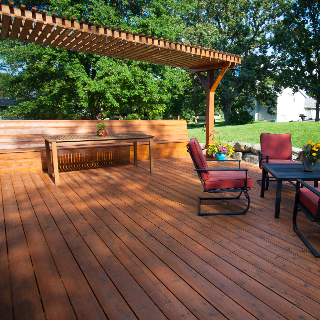 Patio Decking Replaced in Flint