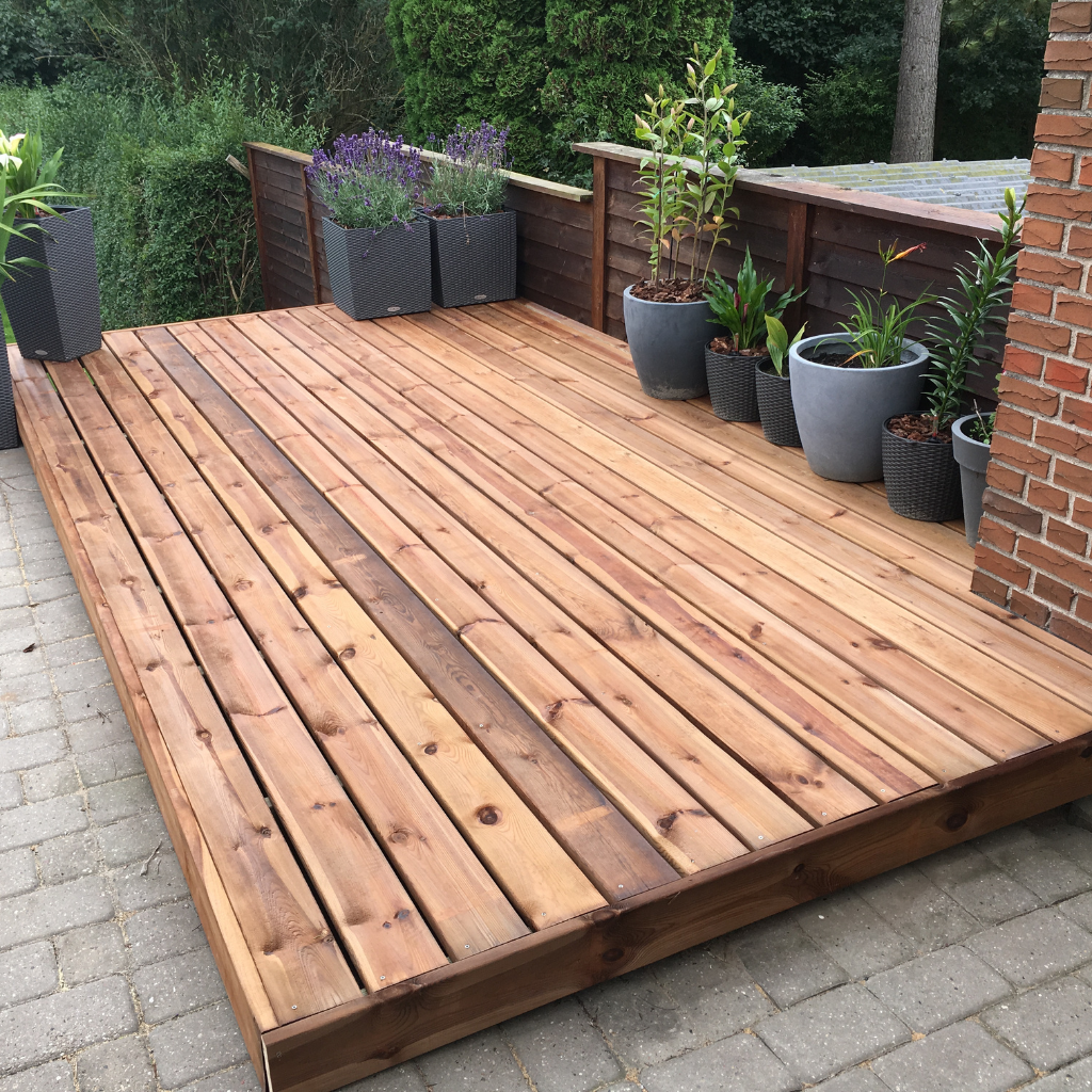 Patio Decking in Flint